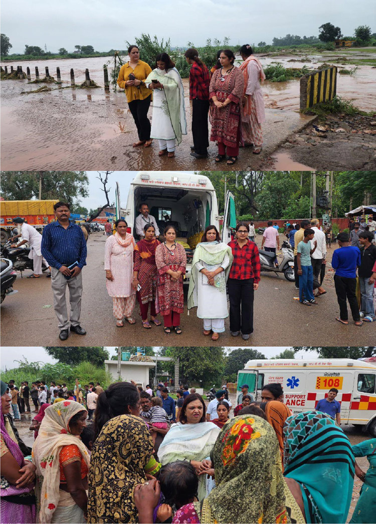 Civil Surgeon visits Mubarakpur Causeway, inspects medical camp.
